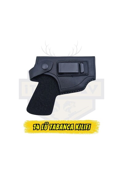 İtimatav Browning 14'lü Ve Yerli Modeller İçin Hakiki Deri Bel Kılıfı Haki