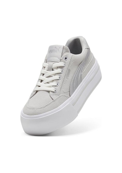 Puma Cortclassicvulcfsplatformwns 402329 03 Kadın Sneaker Ayakkabı Gri Gümüş 36-40