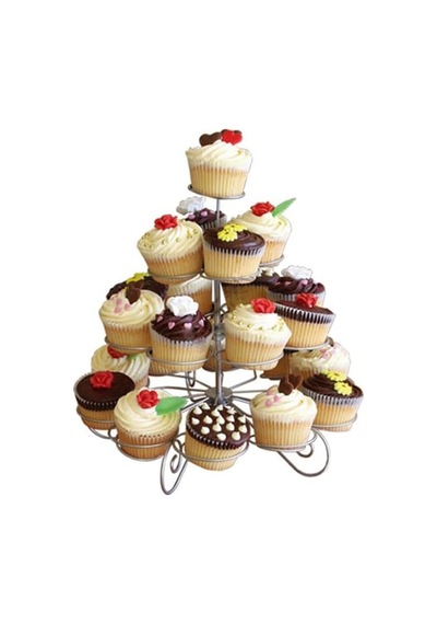 Metal Cupcake Standı 4 Katlı / 23 Lü Kek Standı Diğer