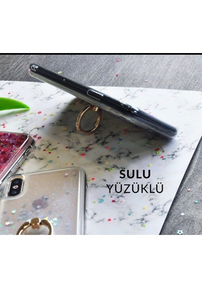 Samsung Galaxy Uyumlu A21S Sulu Simli Yüzüklü Kilif 448523182