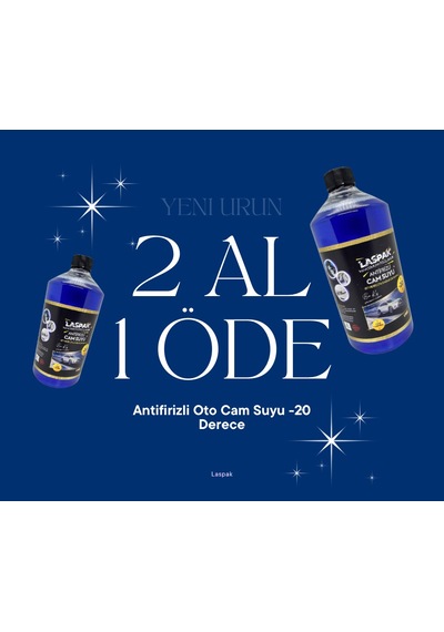 Antifrizli Oto Cam Suyu -10 Derece 2 Adet 1 Lt