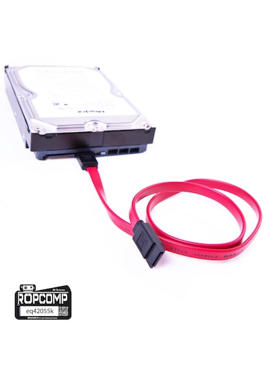 Ropcomp Harddisk Hdd Ssd Dvd Rom Sata 3.0 Veri Kablosu 6.0 Gbps Kırmızı Düz Kırmızı