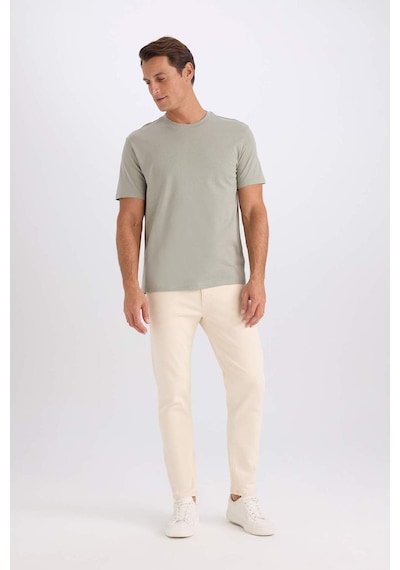 DeFacto %100 Pamuk New Regular Fit Bisiklet Yaka Basic Düz Kısa Kollu Tişört V7699AZ25SPGR321 DeFacto %100 Pamuk New Regular Fit Bisiklet Yaka Basic Düz Kısa Kollu Tişört V7699AZ25SPGR321