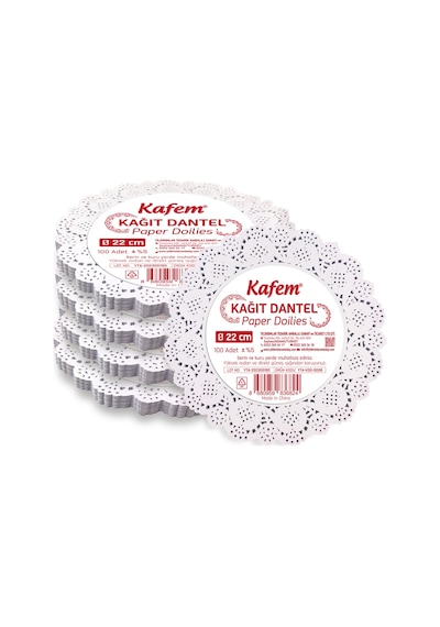 Kafem Dantel Kağıt 22 cm 100 Lü x 5 Paket