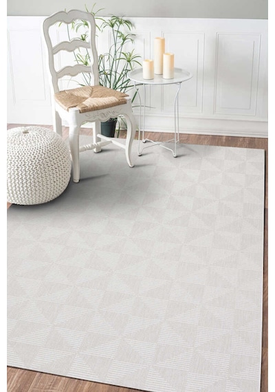 Kaymaz Yıkanabilir Doğal Dokulu Krem Dekoratif Sisal Halı Siesta 1509