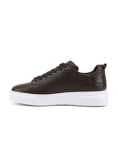 Diğer Erkek Kahverengi Bağcıklı Hakiki Deri Sneaker Ddma83531875