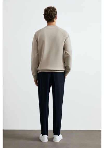 Lufian Cooper Erkek Sweatshirt Bej Bej 112030198100550