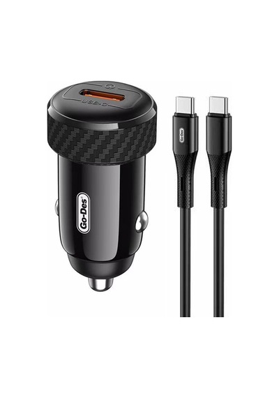 Go-des Gd-qc2036 Pd 33w Hızlı Şarj Özellikli Araç Şarj Başlığı Siyah