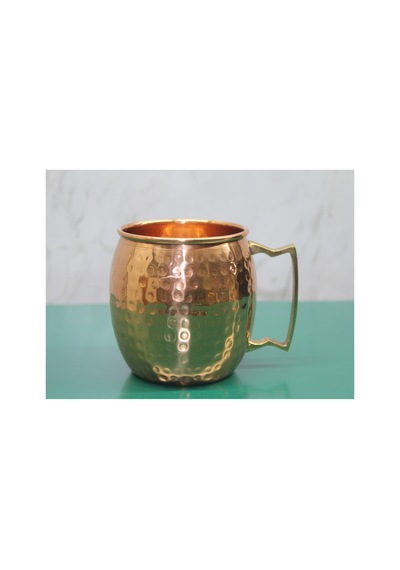 2 Adet Pirinç Kupa Bardak Metal Mug Kupa, Ev Ve Ofis İçin Kullanım, Kupa Formunda 10 X 12 Cm 1