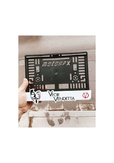Motor Plakalık Vfor Uyumlu Vendetta Lazer Kesim Pleksi - 784761851