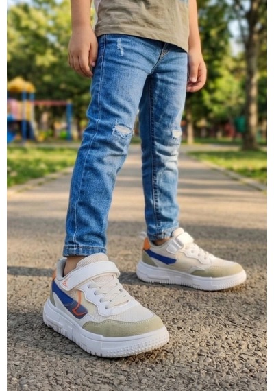 In Step Kasina Unisex Çocuk Günlük Spor Ayakkabı - Cırtlı Ve Bağcıklı Konforlu Sneaker Beyaz In Step Kasina Unisex Çocuk Günlük Spor Ayakkabı - Cırtlı Ve Bağcıklı Konforlu Sneaker Beyaz