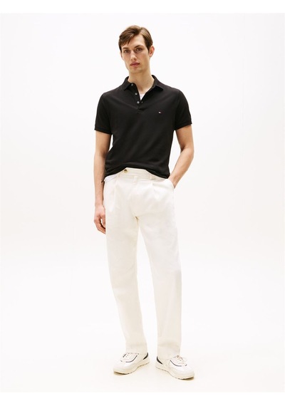 Tommy Hilfiger Core 1985 Slım Polo Erkek Siyah T-shirt - Mw0mw17771