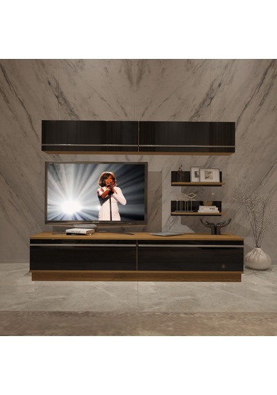 Decoraktiv Eko 5b Mdf Std Tv Ünitesi Tv Sehpası Pera - Siyah