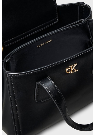 Calvin Klein Logolu Sabit Askılı Çanta Lv04f3520gub1 Bayan Çanta Lv04f3520g Ub1 Siyah