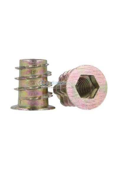 M6 12x16 Mm. Zamak Metal Dübel-30 Adet