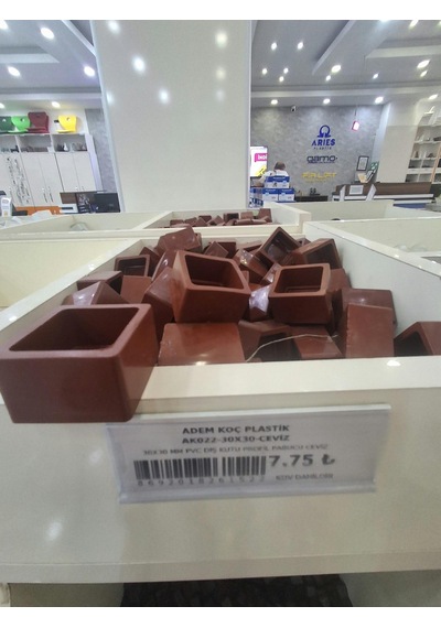 Papuç 25 25 Mm 4 Adet 90763 Profil İçin Silikonlu Dışa Geçme Profil Tapası, 4 Renk Renkli