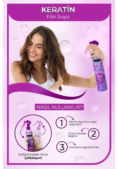 Keratin Çift Fazlı Kondisyoner Fön Suyu 400 Ml - Mrfs