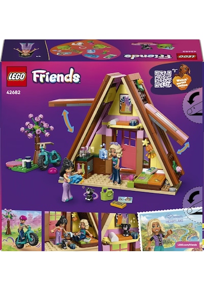 LEGO® Friends Doğa Kampı Kulübesi 42682 - 6 Yaş ve Üzeri Çocuklar için 2 Mini Bebek İçeren Yaratıcı Oyuncak Yapım Seti (295 Parça)