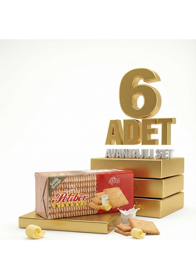 Afia Sade Petibör Bisküvi 6x180 Gr