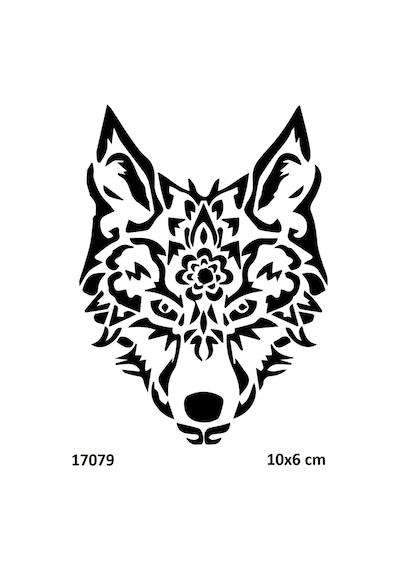 Airbrush Tattoo Motif Kurt Yapışkanlı Stencil Süsleme Ve Boyama Kalıbı Stencil Kalıp