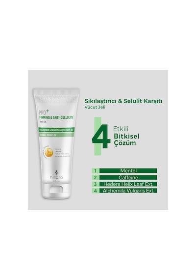 Sıkılaştırıcı Ve Selülit Karşıtı Vücut Jeli Selülit Karşıtı, Sıkılaştırıcı Kafein & Mentol 200