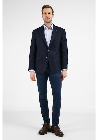 İmza Koyu Lacivert Mono Yaka 4 Drop Comfort Fit Ceket 1002255160 Koyu Lacivert