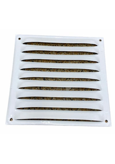 Beyaz Sabit Kanat Metal Menfez 150x150 Beyaz