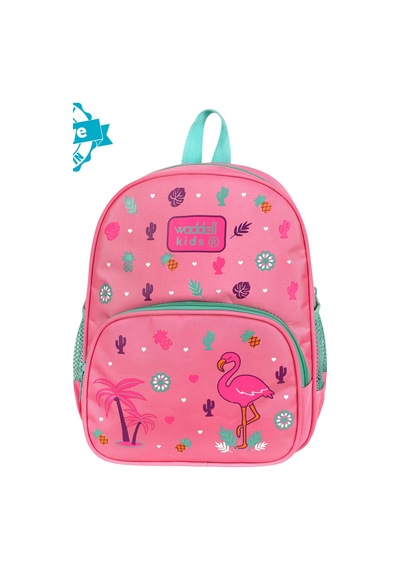 Pembe Flamingo Desenli Anaokulu Kreş Sırt Çantası Okula Dönüş Su Geçirmez Pembe