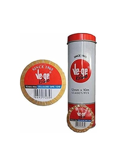 Tr Ve-ge Selefon Bant 12mm X 10m, 12'li Kutu 1