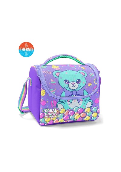Kids Milka Şeker Ayıcık Desenli Desenli 3 Lü Okul Çanta Seti Set0133205 Mor