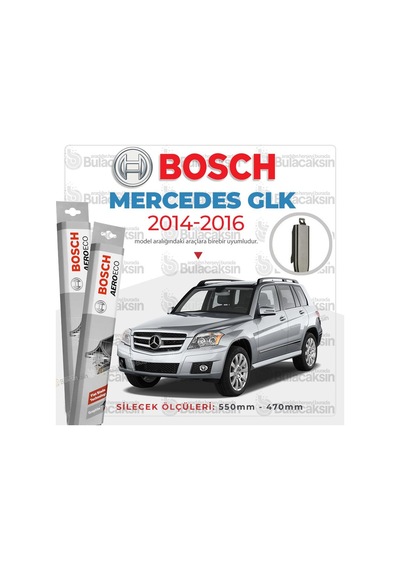 Mercedes Glk Muz Silecek Takımı 2014-2016 Bosch Aeroeco