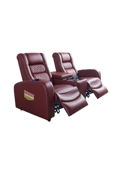 Siesta İkili Sinema Koltuğu Rehome Sevgili Koltuğu 210x97x110 Cm Bordo