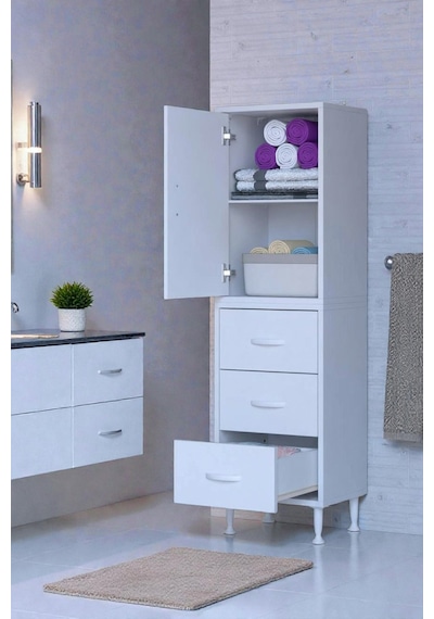 Eliusta Alia Çok Kullanışlı Dolap G:40 Cm Üst Bölme Kapaklı Alt Bölme Çekmeceli 40x138x32,5 Cm Modüler Dolap Beyaz Eliusta Alia Çok Kullanışlı Dolap G:40 Cm Üst Bölme Kapaklı Alt Bölme Çekmeceli 40x138x32,5 Cm Modüler Dolap Beyaz