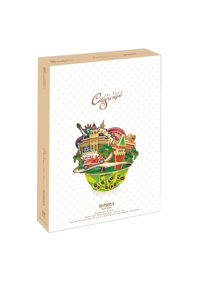 Cubic Fun 3d 64 Parça Puzzle Las Vegas Şehir Kompozisyonu