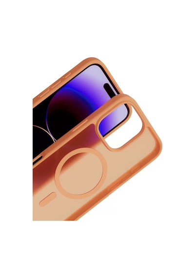 Joko Apple iPhone Uyumlu  16 Pro Max Uyumlu Jota Magsafe Kapak - Turuncu