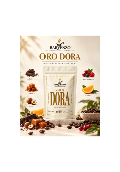 Barvenzo Oro Dora 500 G İpeksi Lezzet Çekirdek Kahve