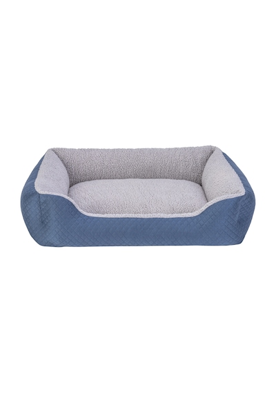 Pet Comfort Bravo Duo Köpek Yatağı Mavi/gri Peluş M 75x60cm