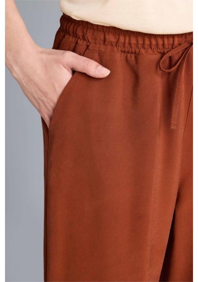 Defacto Straıght Fıt Geniş Paça Pantolon G9164ax26spbn312 Kahve-bn312