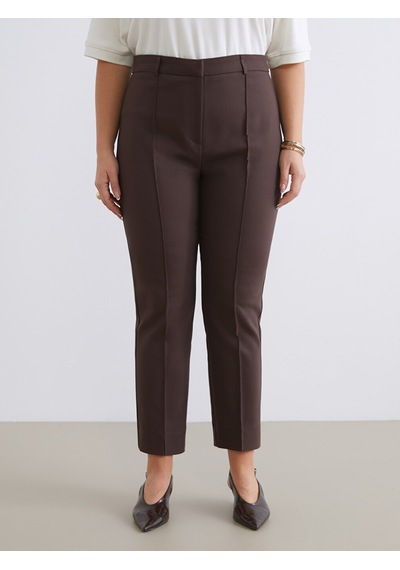 Lcwaıkıkı Classic Kahverengi Dar Fit Kadın Pantolon
