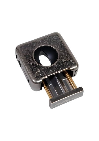 Parmida Gümüş İşlemeli V-cut Puro Makası Kesici - Tr9079
