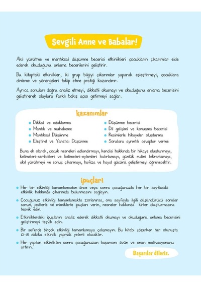 Akıl Yürütme Ve Mantıksal Düşünme Becerisi Etkinlikleri 522531510