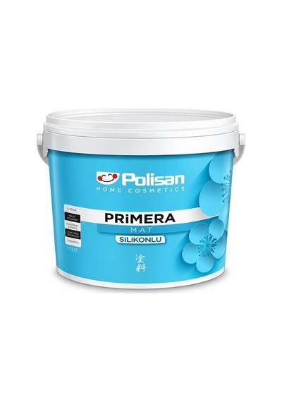 Polisan Primera Silikonlu Mat İç Cephe Boyası 12 Lt Sümbül 20 KG
