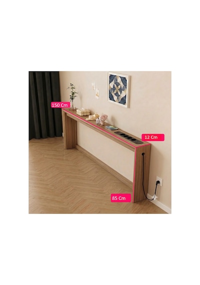 Café Royale Vintage & Usb-tech Konsol Raf - 3 Usb + 4 Priz Girişli Mdf Koltuk Arkası Raf Açık Ceviz 150x85x12 Café Royale Vintage & Usb-tech Konsol Raf - 3 Usb + 4 Priz Girişli Mdf Koltuk Arkası Raf Açık Ceviz 150x85x12