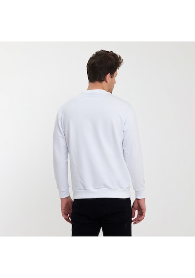 Twobull OSLO Erkek  Beyaz Sweatshirt