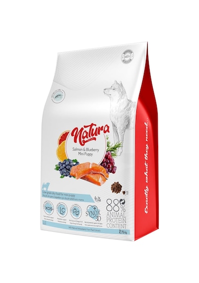Natura Düşük Tahıllı Somonlu Yavru Köpek Maması Somon 2.75 KG
