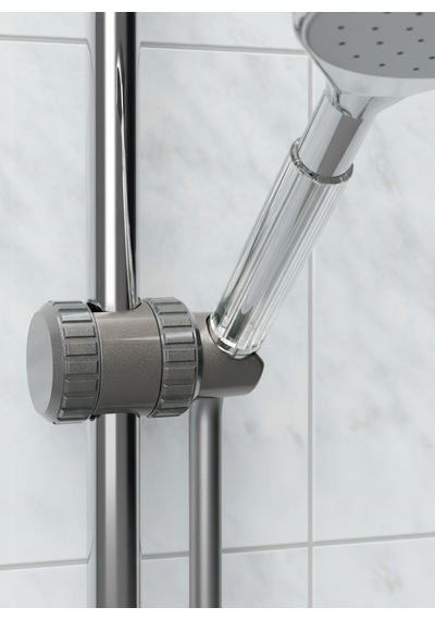 Ayarlanabilir Duş Başlığı Tutucu Universal Uyumlu Sabitleyici -duş Borusunun Çapı 2 - 3 Cm Gri