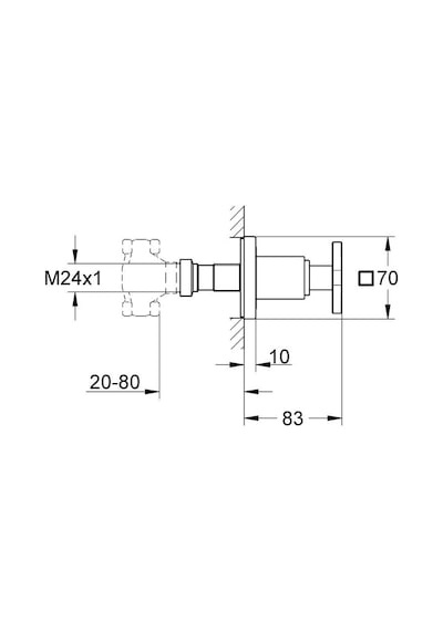 Grohe Allure Ankastre Stop Valf - 19334000