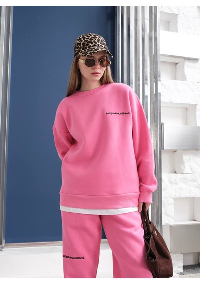 Fonna Fashion Esf-2304 Bayan Eşofman Takım Pembe