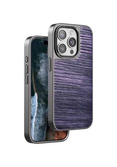Venco Apple iPhone Uyumlu,  14 Pro Max Wave Kapak - Derin Mor