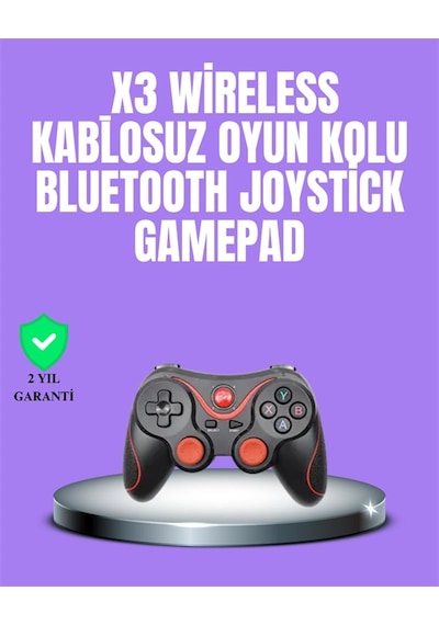 Android Uyumlu Gamepad X3 Game Stick Oyun Kolu Bluetooth Bağlantılı Najmaddin